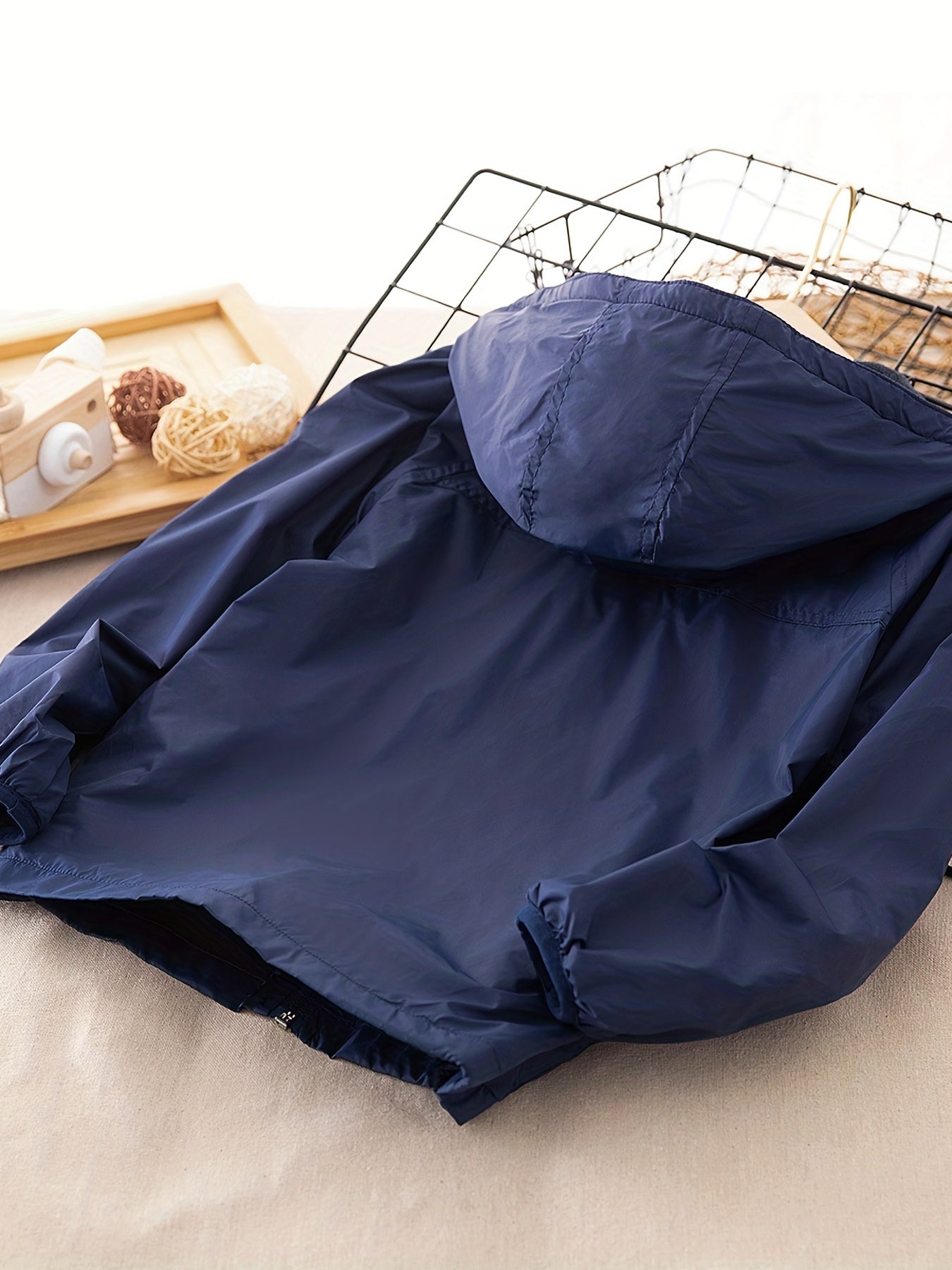Boys Premium Zip Up Hooded Raincoat - Water-Resistant Windbreaker for Spring, Autumn, Winter - Durable & Stylish, Perfect Outerwear for Little Adventurers