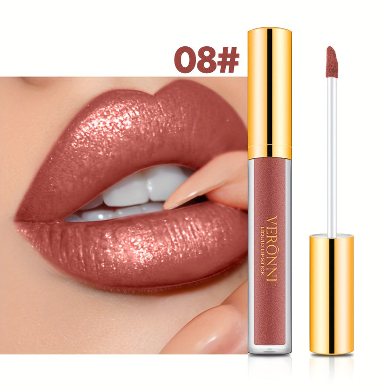 10 Colors Diamond Shiny Lip Gloss, Pearly Glitter Shimmer Finish High Pigmented, Long Lasting Makeup, Smudge Proof Lip Stain Valentine's Day Gifts For Music Festival