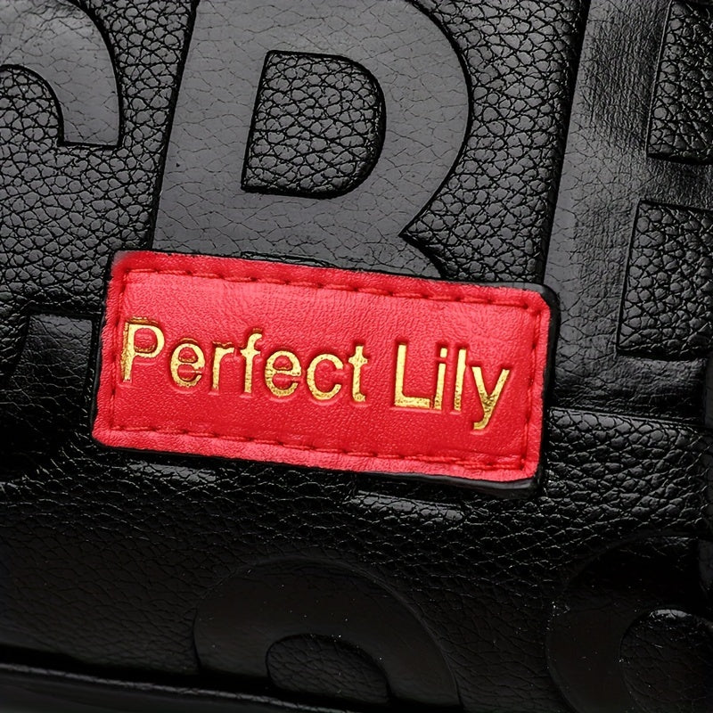 Stylish Faux Leather Crossbody Bag - Magnetic Closure, Color Contrast Design, Polyester Lining, Solid Color Pattern, Perfect for Occasional Use - Womens Fashion Handbag with Zipper Purse