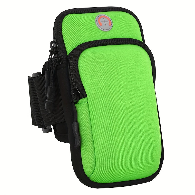Waterproof Running Arm Bag - Water-Resistant Design with Spacious Compartment and Secure Strap for Men and Women - Perfect for Outdoor Sports and Fitness Activities like Running, Jogging, Cycling, and Hiking