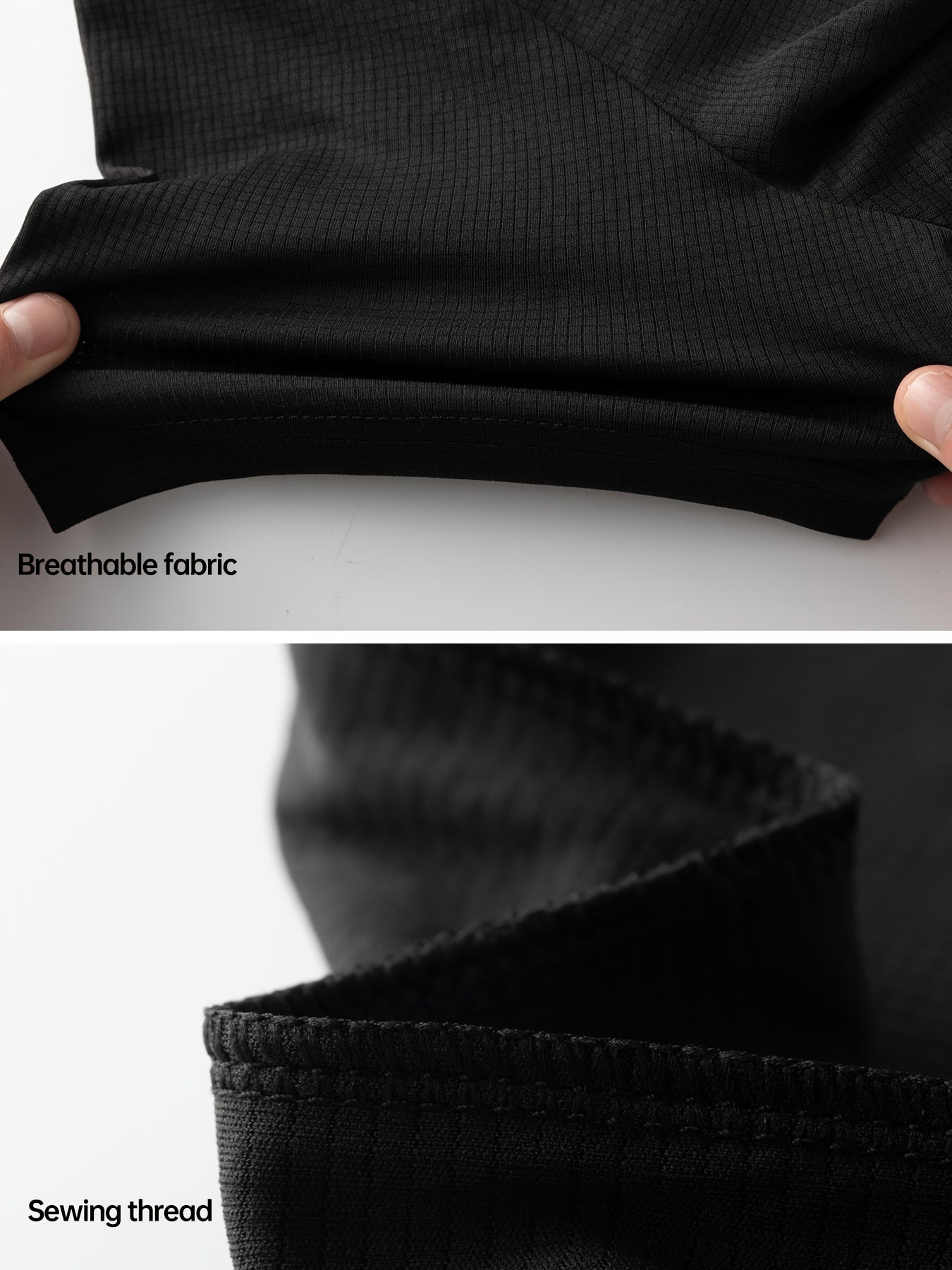 [5pcs Quick-Dry Sports Shirt] 5pcs Xinso Prince Ultra-Thin Men's Quick-Dry Fitness Sports Shirt Set - Black Plaid Short Sleeve Top