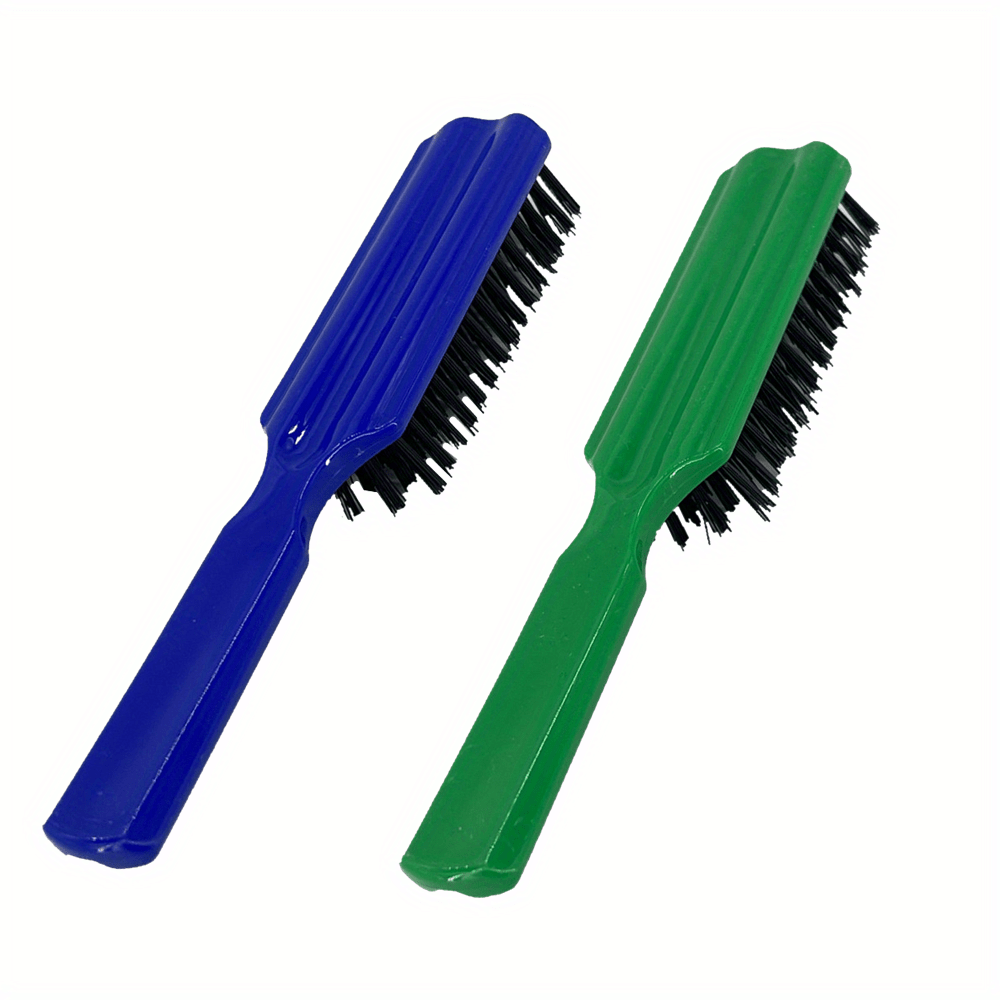 Hair Styling Beard Brush Carving Cleaning Brush for Men Plastic Handle Comb Hair Styling Tools Accessories Nylon Hair Brush