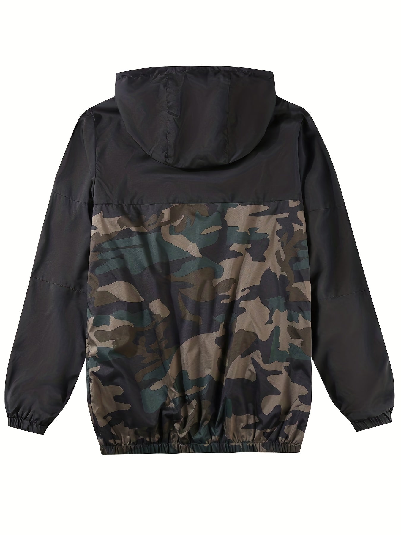 Popular Spring/Autumn Jacket for Men, Camouflage European and American Style, Loose Fit, Mesh Breathable, Color Block Design