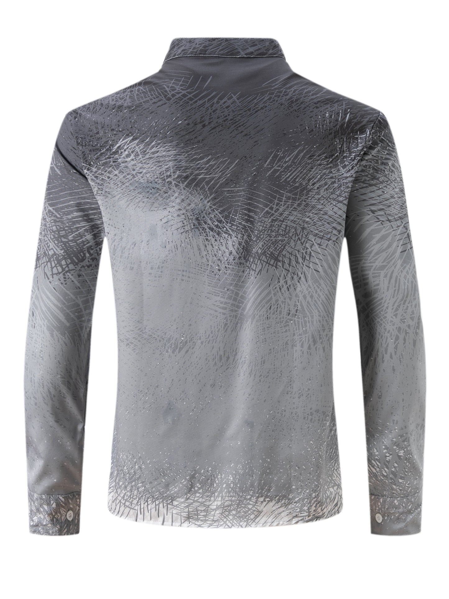 Mens Stylish Turn-Down Collar Long Sleeve Shirt - Fashionable Closure Design for Daily, Vacation, and Streetwear Outfits