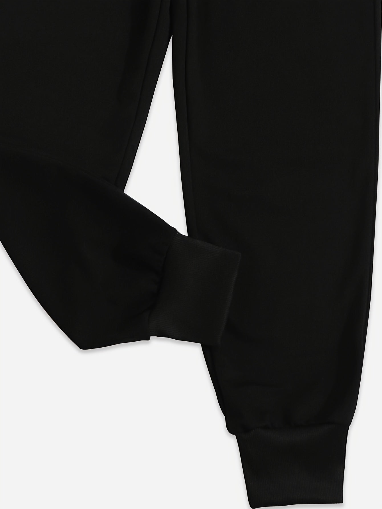 Two Pack Pants, Solid Drawstring High Waisted Sweatpants, Casual Every Day Pants, Women's Clothing