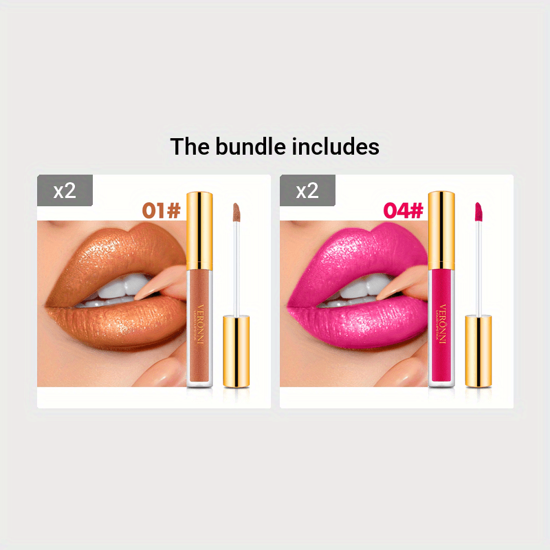 10 Colors Diamond Shiny Lip Gloss, Pearly Glitter Shimmer Finish High Pigmented, Long Lasting Makeup, Smudge Proof Lip Stain Valentine's Day Gifts For Music Festival
