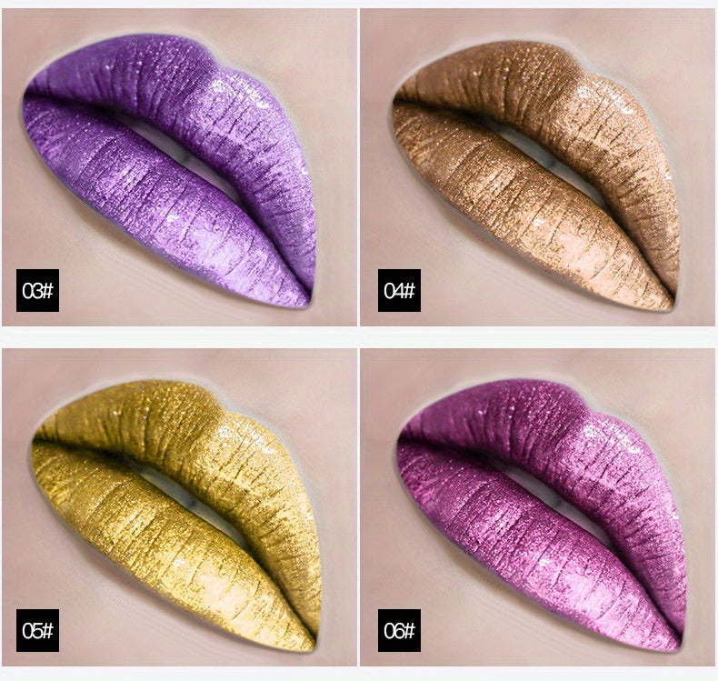 Golden Bar Luxury Lipstick - Timeless Velvety Smooth Finish, Intense Color Stay, Smudge-Proof & Waterproof - The Perfect Romantic Valentines Day Gift for Her