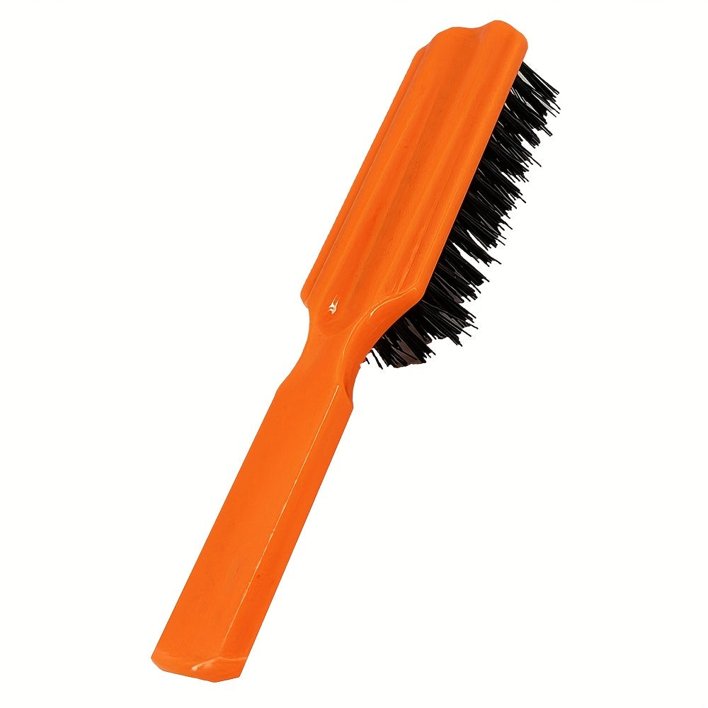 Hair Styling Beard Brush Carving Cleaning Brush for Men Plastic Handle Comb Hair Styling Tools Accessories Nylon Hair Brush