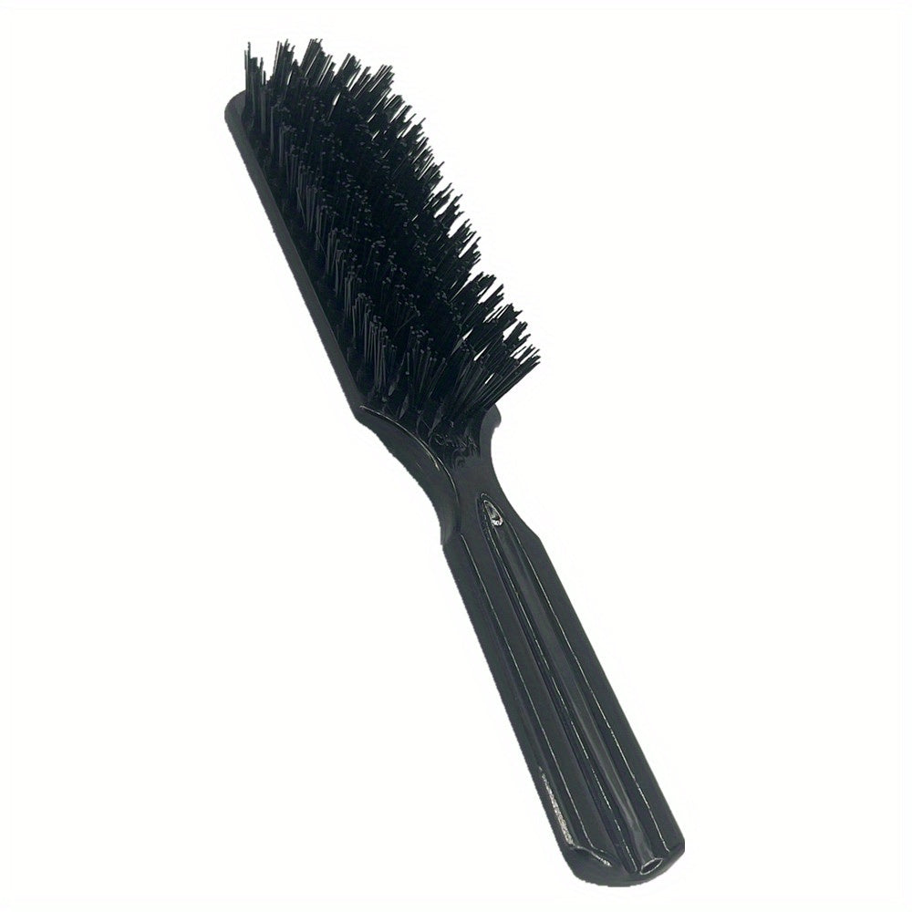 Hair Styling Beard Brush Carving Cleaning Brush for Men Plastic Handle Comb Hair Styling Tools Accessories Nylon Hair Brush